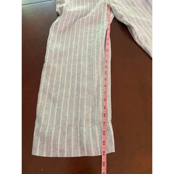 Everlane NWT Blue & White Striped Linen Jumpsuit WITHOUT BELT Size 0 - Picture 10 of 13